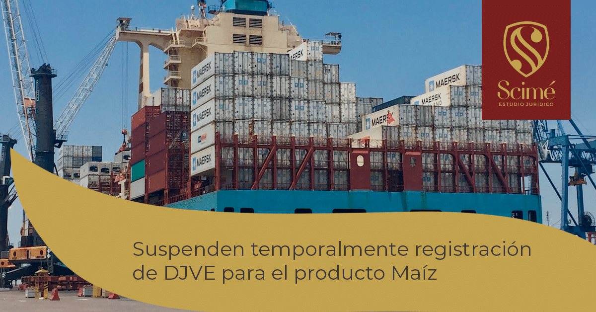 Suspenden temporalmente registración de DJVE para el producto Maíz ...